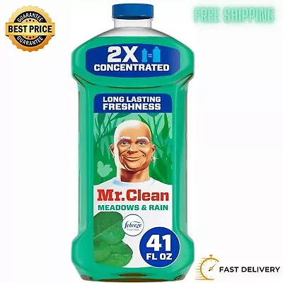 Mr. Clean Multi Surface Cleaner With Febreze Meadows & Rain Scent 41 Fl Oz • $14.99