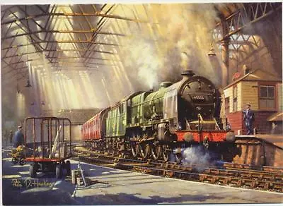 £1.85 • Buy Patriot LMS BR Birmingham Railway Steam Train Blank Birthday Fathers Day Card