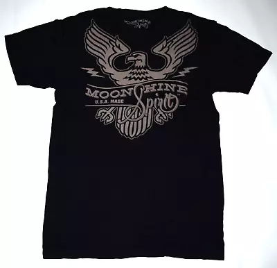 BRAD PAISLEY Moonshine Spirit Eagle USA MADE Black T Shirt Mens M • $8.99