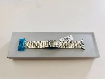 New Michele APPLE  SS/YG 2 Tone 3 Link Watch Bracelet MS20GS285048 -  $595 • $475