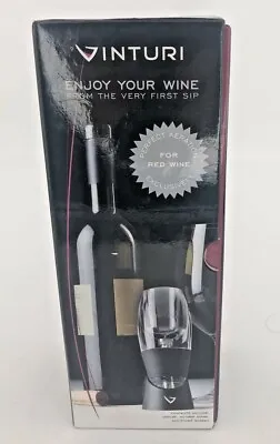 Vinturi Essential Wine Aerator Enhanced Flavors With Smoother Finish Black NEW • $10