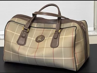 Vintage Burberry London Classic Check Weekender • $228