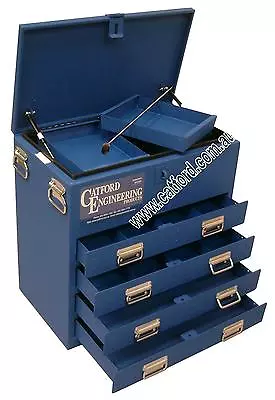 $1010 • Buy Tradesman Ute And Truck Toolbox, Heavy Duty Tool Box, 4 Drawer Flat Top Blue