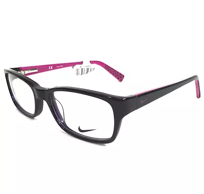 Nike Kids Eyeglasses Frames 5513 515 Black Pink Rectangular Full Rim 47-16-130 • $49.99
