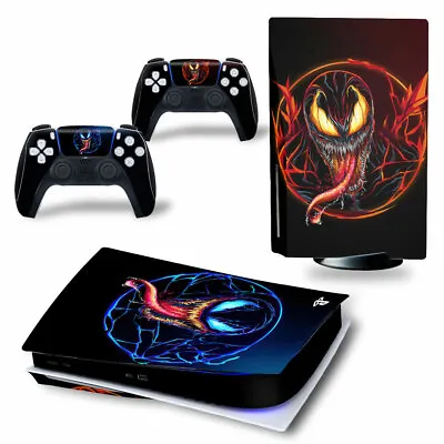 $19.95 • Buy Playstation 5 PS5 Disk Console Skin Venom +2 Controllers