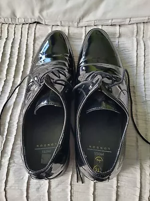 Patent Leather Shoes Size 10 Moss Bros • £25