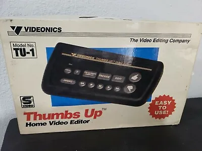 Videonics TU-1 Thumbs Up Video Editor Instructions Looks BrandNew • $49.97