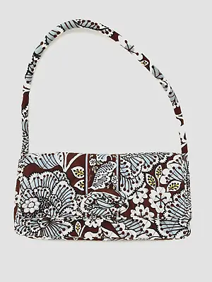 Vera Bradley SLATE BLOOMS Just A Clutch Knot Magnetic Close Shoulder Bag EUC • $12