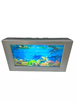 Retro Motion Aquarium Light Ocean Fish Rotating Scene Lamp Night Light • $79.98