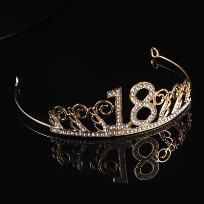 Birthday Hair 18th Birthday Tiara And Sash 18th Birthday Crowns Tiaras • £4.82