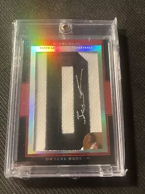 2008-09 Topps Letterman Dwyane Wade Patch Autograph SSP /3 Letter D • $78