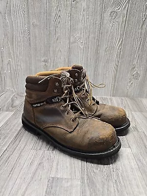 Carhartt Men's 6  Steel Toe Work Boot US 10.5 M Brown Leather • $37.99