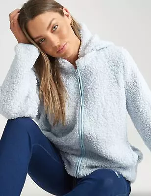 $26.47 • Buy Rockmans Long Sleeve Zipped Front Fluffy Jacket Womens Clothing  Jackets  Vests