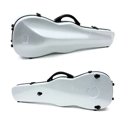 4/4 Full Size Violin Case Composite Carbon Fiber Hard Case White Color • $115