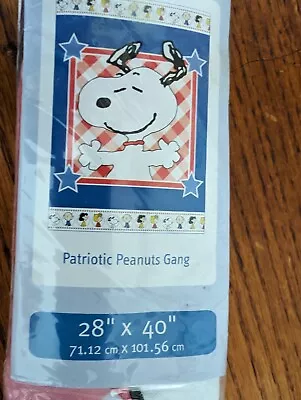 Patriotic Peanuts Gang Featuring Snoopy Decorative Flag NEW • $10