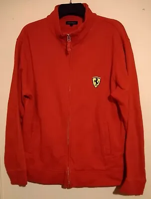 Scuderia Ferrari Formula One F1 Red Long Sleeve Full Zip Team Fleece Italy Xl Ef • £59.99