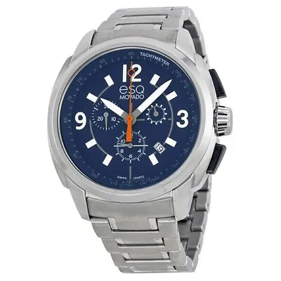 ESQ By Movado Excel Blue Dial Chronograph Tachymeter Men's Watch • $239.99