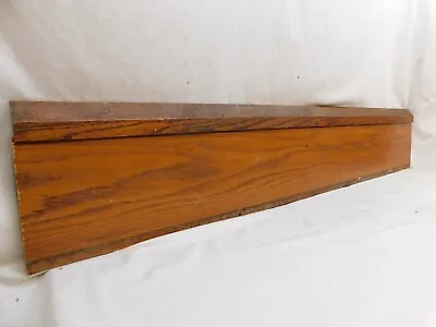 1900's Antique BASE TRIM Molding & Cap CRAFTSMAN Stye Two Piece Oak ORNATE  • $54.95