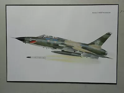Military Aviation Print: Republic F-105d Thunderchief • $3.08