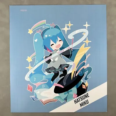Vocaloid Chibi Hatsune Miku Dark Blue Hot Topic T-Shirt Store Display Poster • $39.99