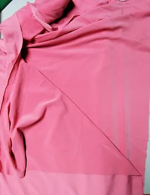 Bubble Gum Pink Matte Jersey Polyester Stretch Fabric Fabric  2 Yds X 54  • $22.99