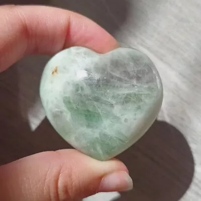 Rainbow Fluorite - Crystal Heart (Polished Carving Gemstone Healing) • £5