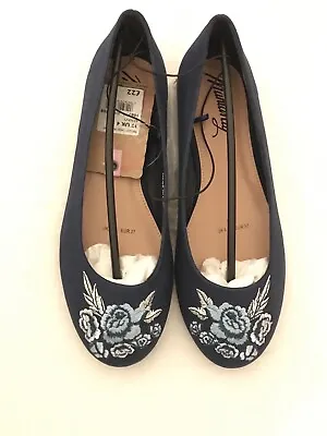 MANTARAY Ladies Gorgeous Embroidered Pumps Shoes Sz 4 Eur 37 ~ Xmas Gift • £17.90