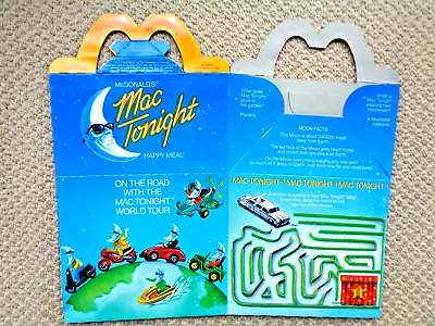 McDonald's 1988 Mac Tonight Happy Meal Box • $8.95