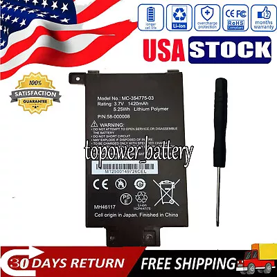 58-000008 Battery For AMAZON DP75SDI EY21 Kindle Paperwhite 2012 Version Gen 1 • $13.55