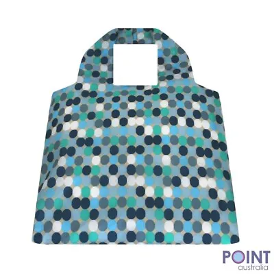 X1 Envirotrend SAKitToMe Reusable Shopping Bags In Blue Spots | Reuse Foldable • $32.49
