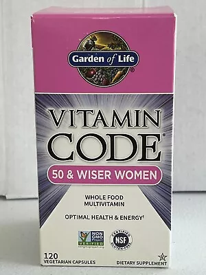 Garden Of Life Vitamin Code 50 & Wiser Women Multivitamin  120 Caps Exp 3/25+ JB • $48.88