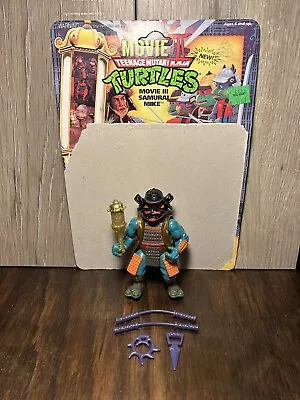 Teenage Mutant Ninja Turtles MOVIE III Samurai Mike Action Figure 1992 Vintage • $80