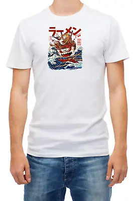 Monster Noodles Japan Art Short Sleeve White Men T Shirt F141 • £9.51