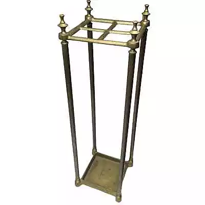 Antique Brass Cast Iron Umbrella Stand • $295