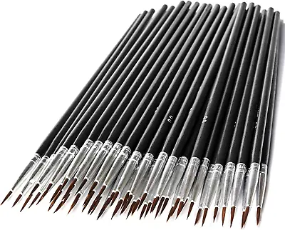 60Pcs Very Small Paint Brushes Fine Tip For Nail Art Model Craft Painting Hobby • $10.99