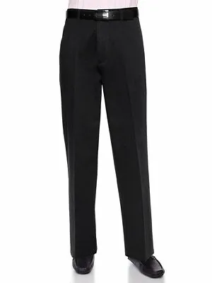 Men's Cotton Flat-Front Work Pants - Traditional Fit Slacks  By AKA • $31.17