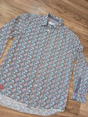 John Lennon English Laundry Button Up Shirt Mens Size M Medium Unique Peace • $23.96