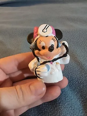 Vtg Minnie Mouse Finger Puppet Figure Applause Doctor Nurse 2.25   • $14
