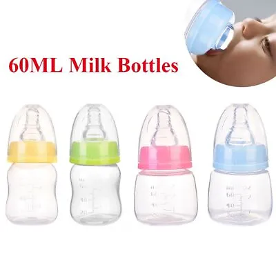 Baby Mini Feeding Nursing Bottle Newborn Kids Care Feeder Milk Bottles 60ML • £3.12