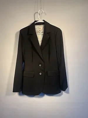 Eci New York Black Polyester Blend Blazer Career Womens 10 • $14.99