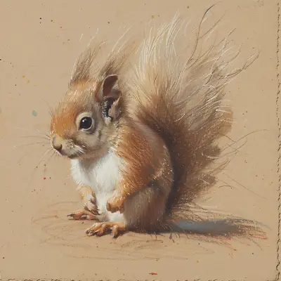 Squirrel - Wall Art - Art Print • £14.99