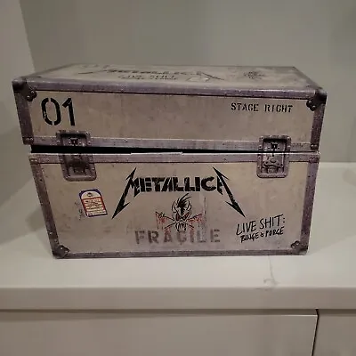 Metallica: Live Shit Binge & Purge Box Set 3 VHS 3 CDs Book Stencil Complete! • $70.99