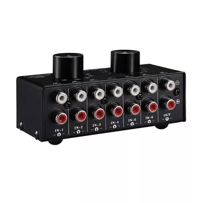 6 Input 1 Output Switch Input Signal Selector RCA Source Selector • £34.87