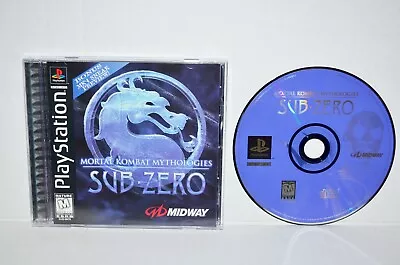 Mortal Kombat Mythologies Sub Zero (Sony PlayStation 1 1997) PS1 2 3 Black Label • $119.95