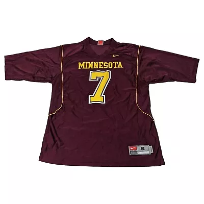 Minnesota Golden Gophers Eric Decker #7 Y2K Nike NCAA College Football Jersey S • $49.97