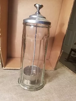 Original Vintage Soda Fountain Thick Glass 10 Panel Straw Dispenser • $22.50