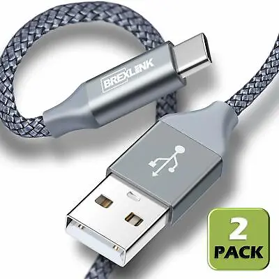  BrexLink USB Certified Type C Cable USB C To USB A Charger (6.6ft 2 Pack) • $22.50