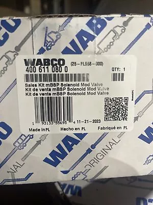 Wabco MBSP Modulator Solenoid Valves 25-FL958-000 400 611 080 0 • $48.99