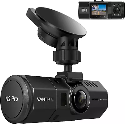 Vantrue N2 Pro Dual Dash Cam 1440P Single Front Dash Camera 1080P Front And In • $328.56