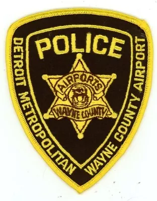 Michigan Mi Detroit Wayne County Airport Police Nice Shoulder Patch Sheriff • $4.99